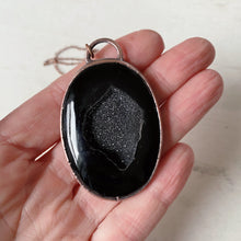 Load image into Gallery viewer, Black Onyx Druzy Necklace #2 - Ready to Ship