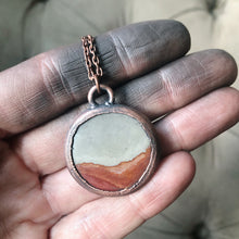 Load image into Gallery viewer, Polychrome Jasper Moon Necklace #1