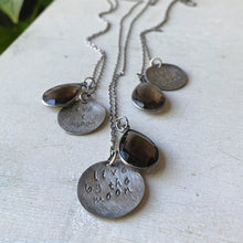 Load image into Gallery viewer, New Moon in Taurus "live by the moon" Sterling Silver & Smoky Quartz Necklace - Ready to Ship