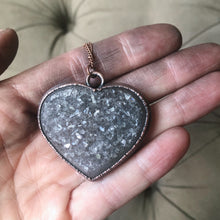 Load image into Gallery viewer, Agate Druzy “Broken Open” Heart Necklace #1 - Ready to Ship