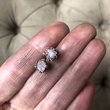 Load image into Gallery viewer, Clear Quartz Druzy Earrings #4 - Ready to Ship