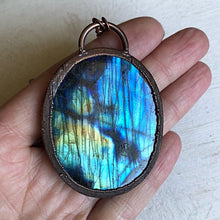 Load image into Gallery viewer, Large Labradorite Oval Necklace - Ready to Ship