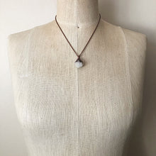 Load image into Gallery viewer, Clear Quartz Druzy Necklace #1 - Ready to Ship (4/25 Update)