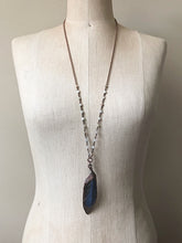 Load image into Gallery viewer, Electroformed Macaw Feather Necklace (Style 1) - Moksha Collection