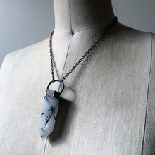 Load image into Gallery viewer, Tourmilinated Quartz Point Necklace #1