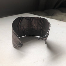 Load image into Gallery viewer, Electroformed Feather Wide Cuff Bracelet - Moksha Collection