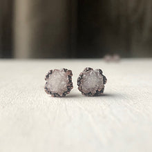 Load image into Gallery viewer, Clear Quartz Druzy Earrings #3 - Ready to Ship