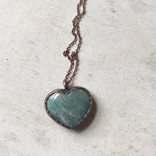 Load image into Gallery viewer, Amazonite Heart Necklace #3 - Ready to Ship