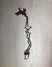 Load image into Gallery viewer, Polished Clear Quartz Point Necklace with Amazonite Accented Chain (Satya Collection)