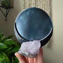 Load image into Gallery viewer, Amethyst Spirit Quartz Crescent Moon Scrying Mirror - Ready to Ship