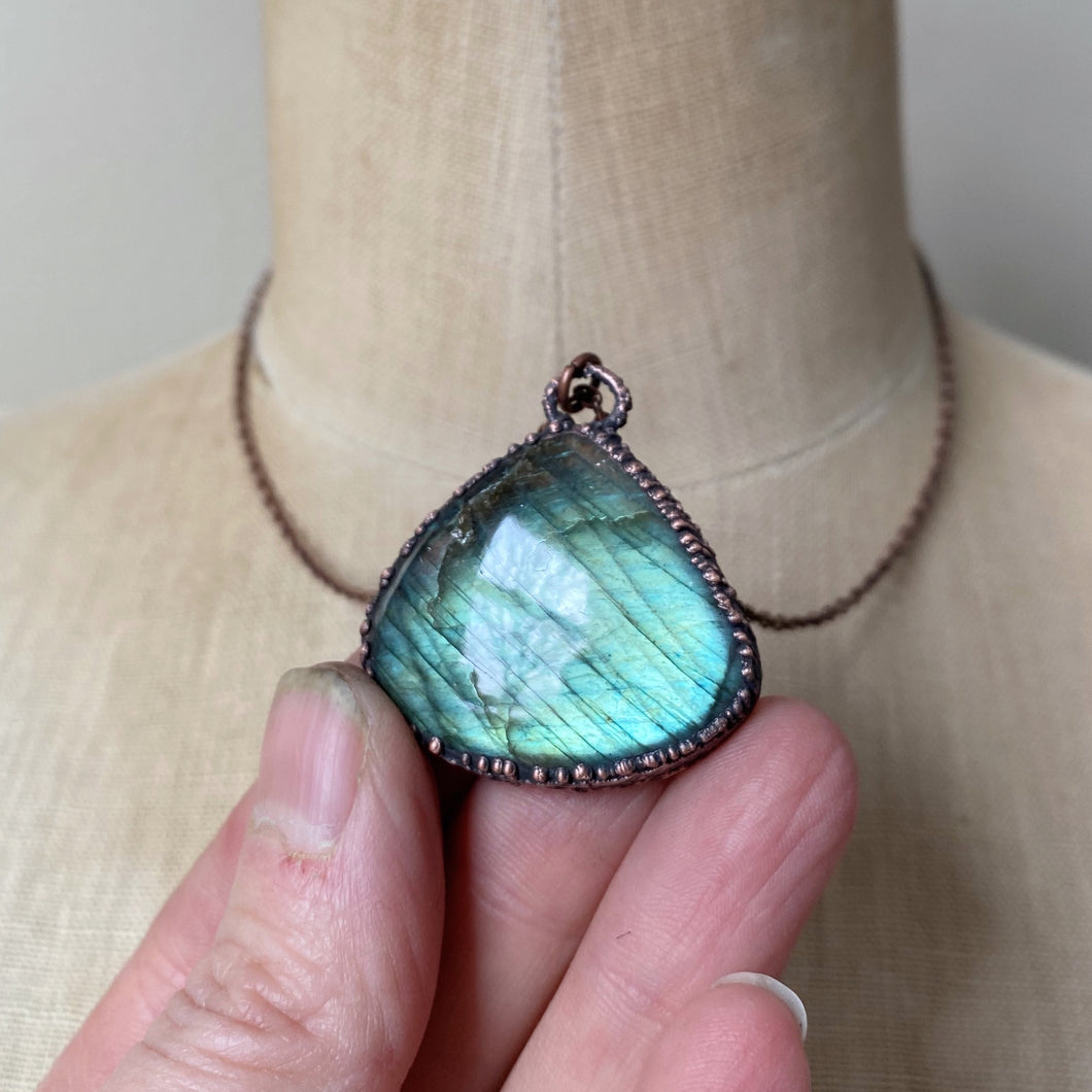 Labradorite Full Moon in Leo Necklace #5 - Ready to Ship