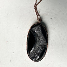 Load image into Gallery viewer, Black Onyx Druzy Necklace - Ready to Ship