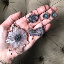 Load image into Gallery viewer, Amethyst Stalactite Slice Necklaces - Snow Moon Collection