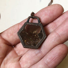 Load image into Gallery viewer, Smoky Quartz Hexagon Necklace - Ready to Ship (Flower Moon Collection)
