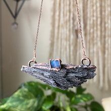 Load image into Gallery viewer, Black Kyanite & Opal Necklace #1 - Ready to Ship