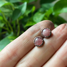Load image into Gallery viewer, Rhodochrosite Stud Earrings #2