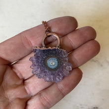 Load image into Gallery viewer, Amethyst Stalactite Slice Necklace #2 - Ready to Ship