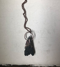 Load image into Gallery viewer, Black Kyanite and Raw Ruby Necklace (Ready to Ship) - Darkness Calling Collection