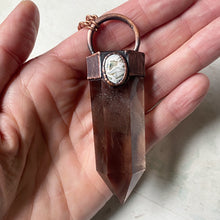 Load image into Gallery viewer, Large Polished Smoky Quartz with Ocean Jasper Point Necklace - Ready to Ship