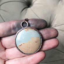 Load image into Gallery viewer, Polychrome Jasper Moon Necklace #9
