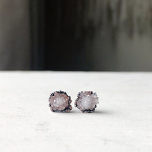 Load image into Gallery viewer, Clear Quartz Druzy Earrings #1 - Ready to Ship