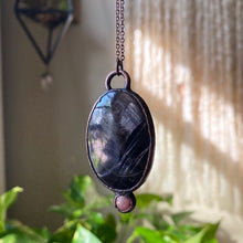 Load image into Gallery viewer, Hypersthene & Rhodochrosite Necklace - Ready to Ship