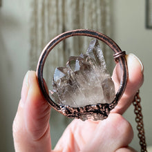 Load image into Gallery viewer, Smoky Quartz Cluster Necklace #2 - Ready to Ship