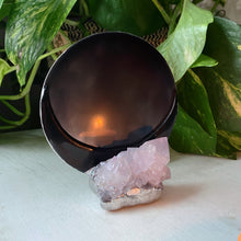 Load image into Gallery viewer, Amethyst Spirit Quartz Crescent Moon Scrying Mirror - Ready to Ship