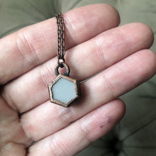 Load image into Gallery viewer, White Moonstone Hexagon Necklace #1 - Ready to Ship
