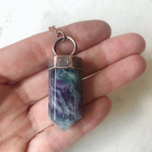 Load image into Gallery viewer, Fluorite Polished Point Necklace #6 - Ready to Ship