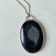 Load image into Gallery viewer, Black Onyx Druzy Necklace #2 - Ready to Ship