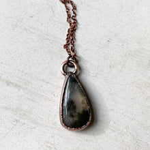 Load image into Gallery viewer, Moss Agate Teardrop Necklace #1- Ready to Ship