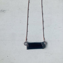 Load image into Gallery viewer, Black Tourmaline Bar Necklace #2
