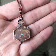 Load image into Gallery viewer, Sunstone Hexagon Necklace #3 - Ready to Ship
