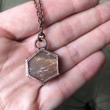 Load image into Gallery viewer, Sunstone Hexagon Necklace #3 - Ready to Ship