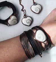 Load image into Gallery viewer, Eye of Shiva Heart Wrap Bracelet/Choker - Made to Order