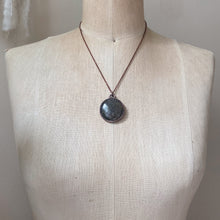 Load image into Gallery viewer, Black Sunstone Full Moon Necklace #2 - Ready to Ship