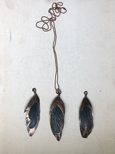 Load image into Gallery viewer, Electroformed Macaw Feather Necklace (Style 2) - Moksha Collection