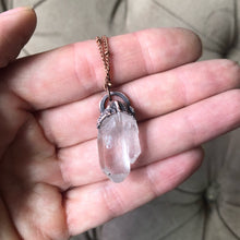 Load image into Gallery viewer, Raw Clear Quartz Double Point Necklace - Ready to Ship