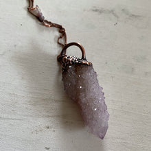 Load image into Gallery viewer, Amethyst Spirit Quartz Necklace with Purple Agate Accent Chain #3 - Ready to Ship
