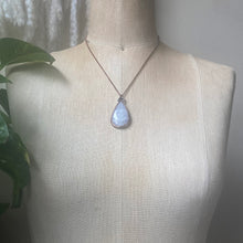 Load image into Gallery viewer, Rainbow Moonstone Teardrop Necklace #3 - Ready to Ship