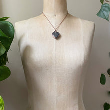 Load image into Gallery viewer, Black Sunstone Heart Necklace #2 - Ready to Ship