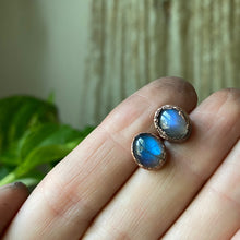Load image into Gallery viewer, Blue Labradorite Stud Earrings #4
