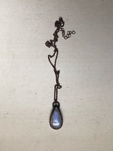 Load image into Gallery viewer, Rainbow Moonstone Necklace Teardrop #2 - Ready to Ship