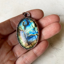 Load image into Gallery viewer, Oval Labradorite Necklace #2 - Ready to Ship
