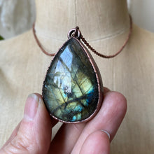 Load image into Gallery viewer, Labradorite Teardrop Necklace #2 - Ready to Ship