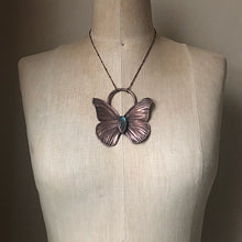Load image into Gallery viewer, Electroformed Butterfly & Blue Labradorite Necklace - Spring Equinox Collection