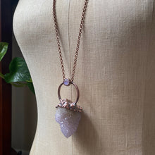 Load image into Gallery viewer, Amethyst Spirit Quartz with Rainbow Moonstone Necklace #3 - Ready to Ship