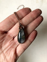 Load image into Gallery viewer, Moss Agate Small Teardrop Necklace - Ready to Ship