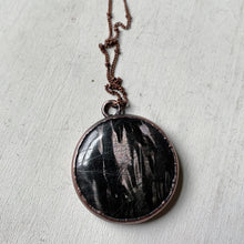 Load image into Gallery viewer, Hypersthene Black Moon Lilith Necklace #2 - Ready to Ship